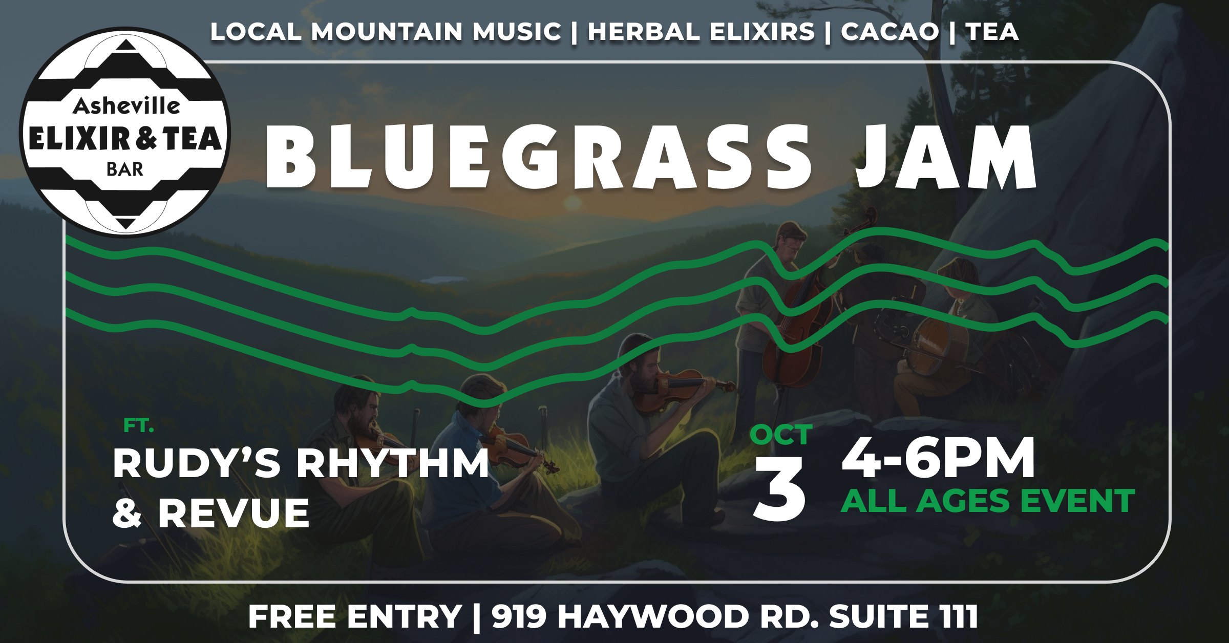 Bluegrass Jam Asheville Dispensary Elixir & Tea Bar