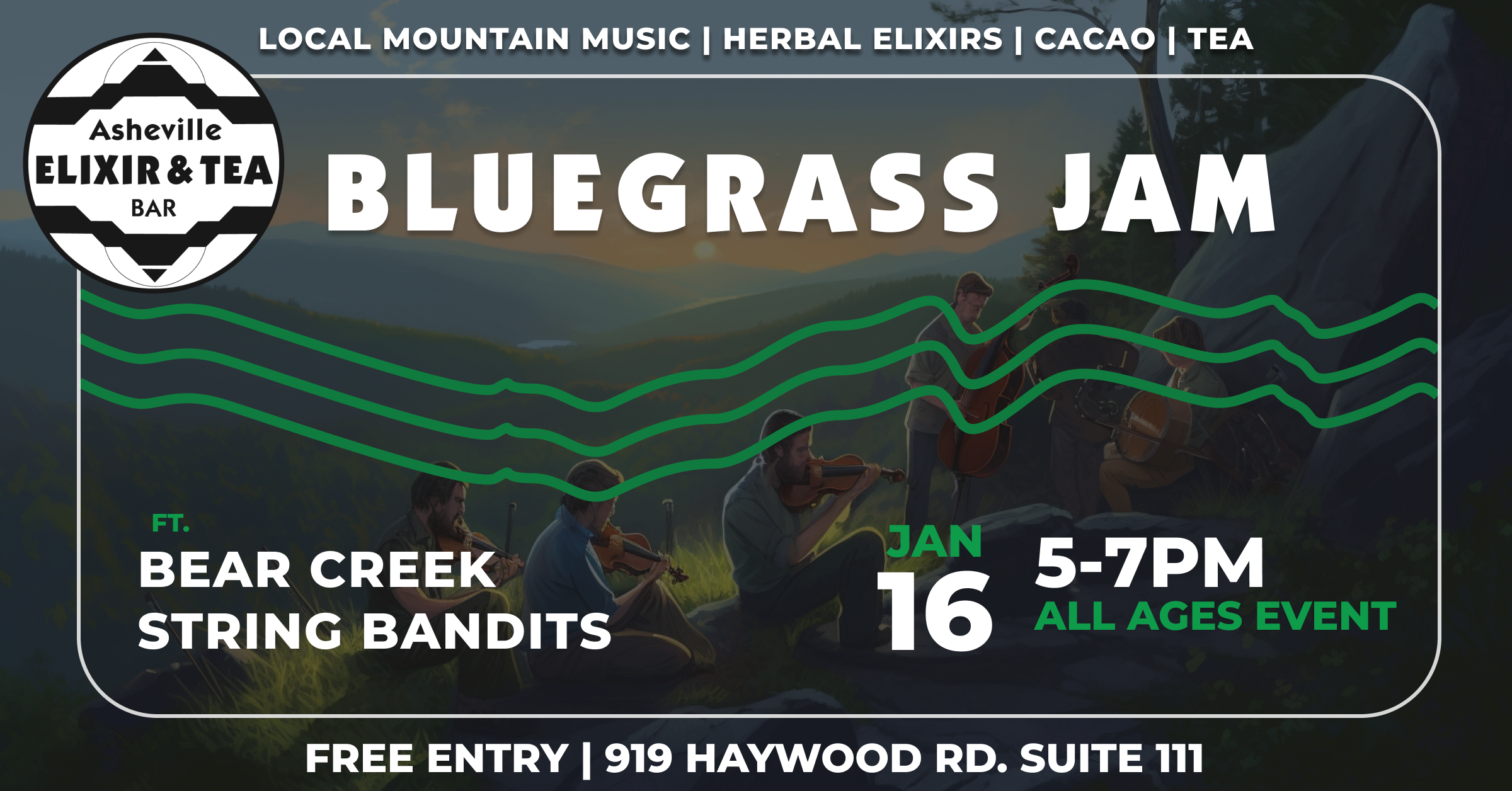 Bluegrass Jam January featuring Bear Creek String Bandits